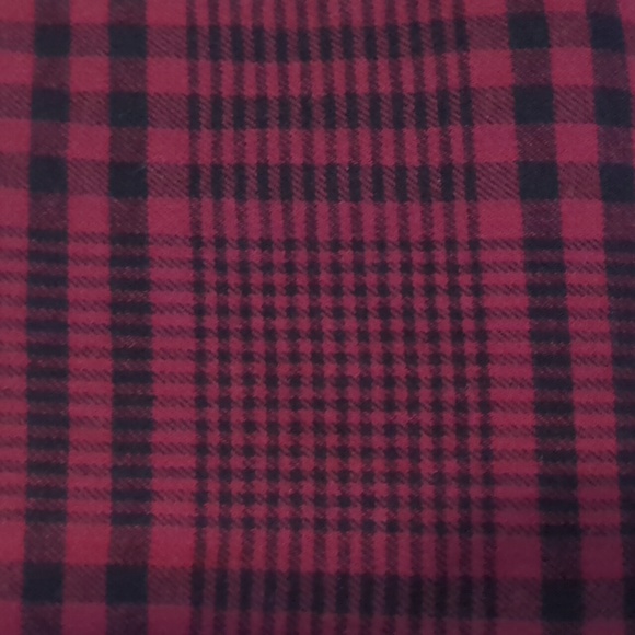 NWT Wild Fable Jumper Plaid Long Sleeve Dress MEDIUM Red Black Pockets - Picture 10 of 16